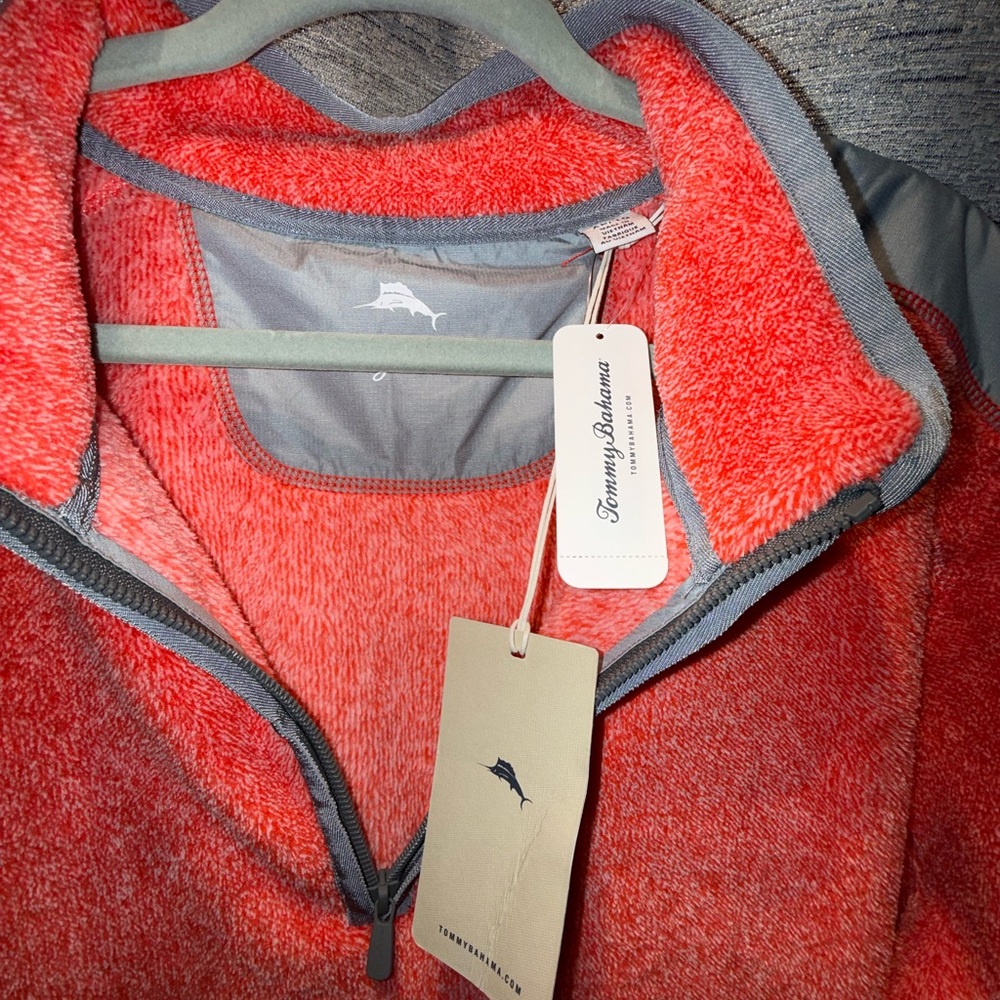 Tommy Bahama orange Coral Fleece Jacket